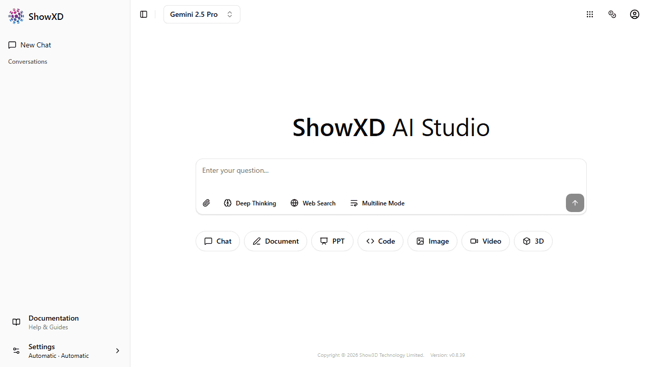 ShowXD Homepage